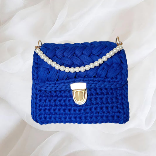 Small Jennifer Clutch Bag in Royal Blue