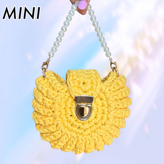 Mini Shell Bag in Yellow